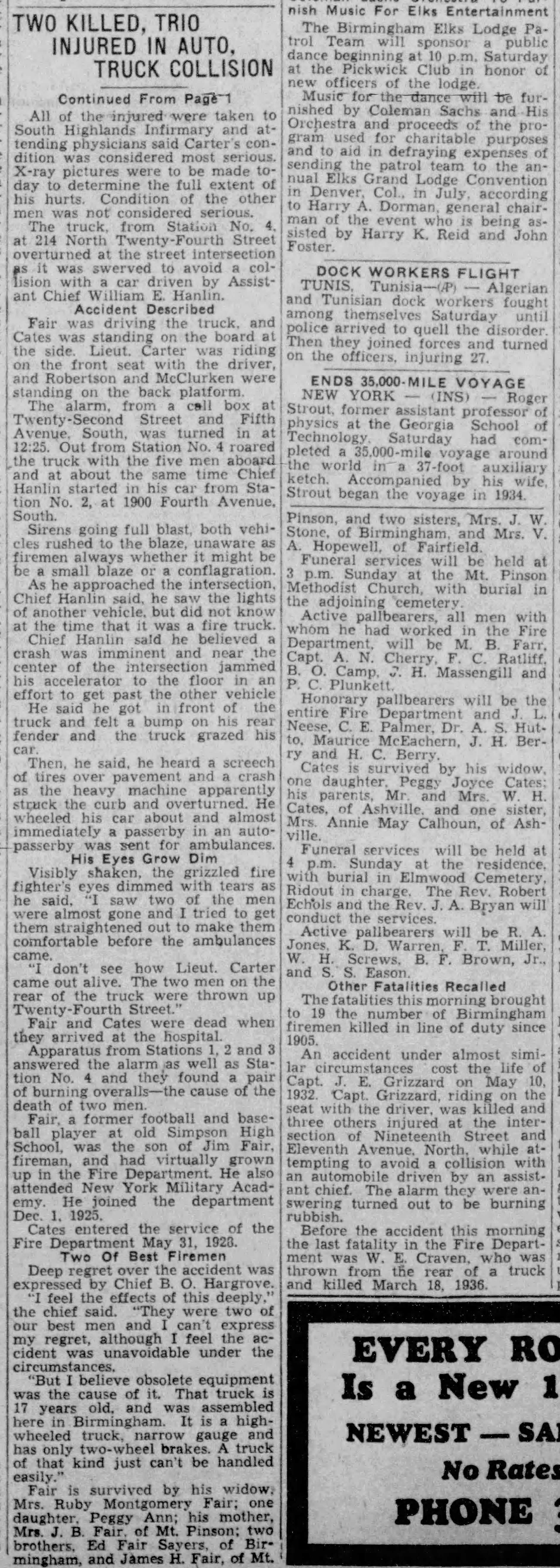 Walter Barry Fair obituary